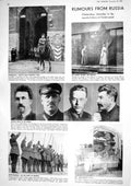 Old 1930 Russia Kremlin Voroshilov Red Army Blucher Chaliapine Karoly 20th