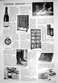 Old 1930 Christmas Champagne Gramaphone Buchanan Whisky Silk Stocking 20th