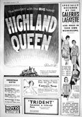 Old 1930 Highland Queen Whisky Cuticura Trident Paste Ship Union Cast 20th