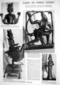 Old 1930 Hanuman Hindu Monkey God Brahma Goose Lakshmi Charles Dicken 20th