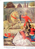 Old Print 1930 Miracle St. Dominic Horse People Children Benozzo Gozzoli 20th