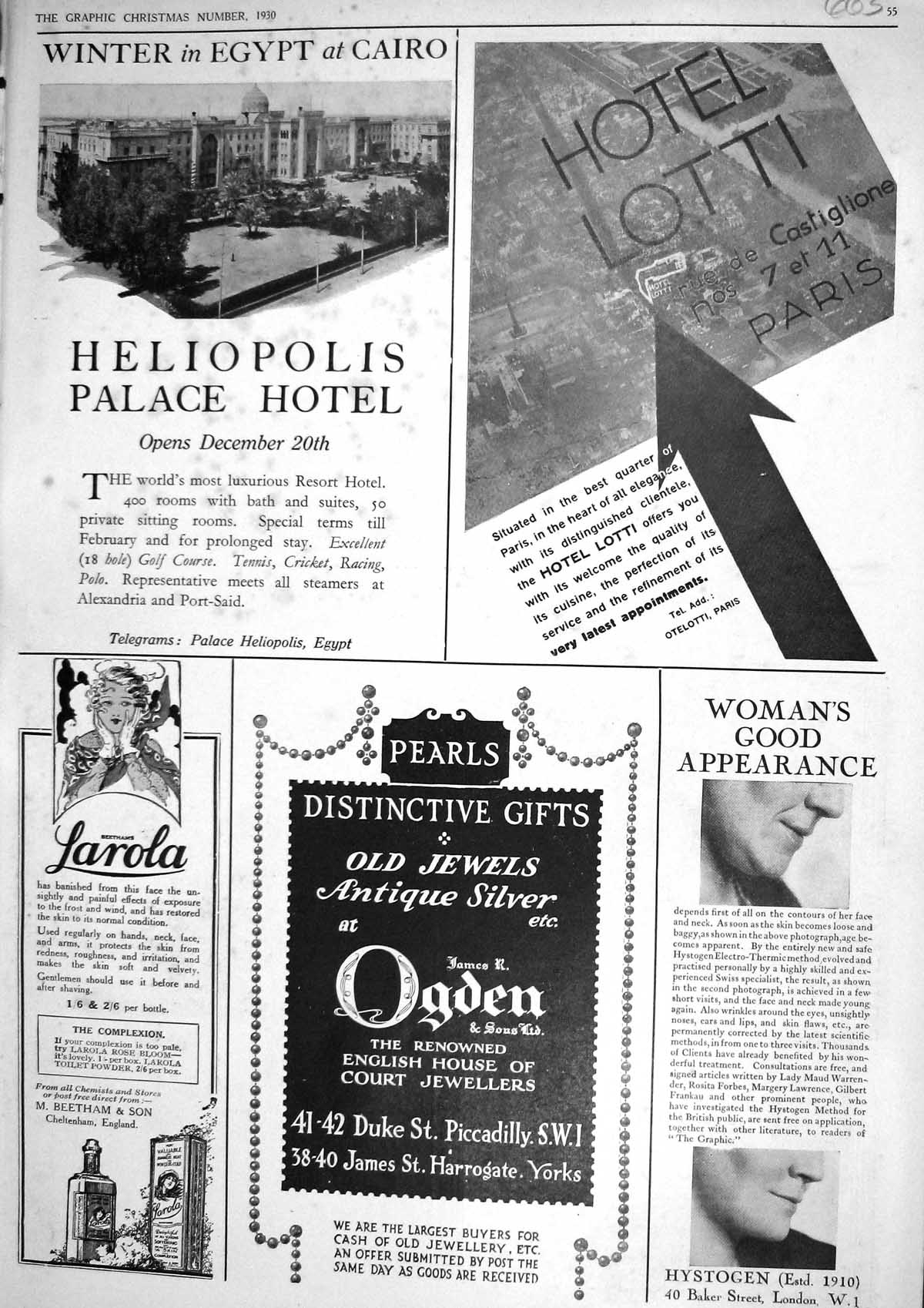 Old 1930 Heliopolis Palace Hotel Egypt Lotti Paris Ogden Larola Beeth 20th