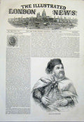 Original Old Antique Print Ibrahim Pacha Portrait 1845 19th Century