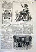 Original Old Antique Print Lemaitre Talisman Charlemagne Haymarket Theatre