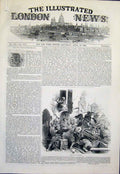 Original Old Antique Print Lucerne Conflictzurich Switzerland Metternich