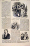 Original Old Antique Print Theatre Haymarket Kelly Portrait Tale Brittany 1846