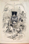 Original Old Antique Print St Valentine'S Day Kenny Meadows Cupid Fine Art 1846