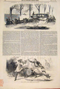 Original Old Antique Print Lecomte Millet King Louis Philippe Assasination 1846