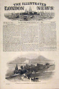 Original Old Antique Print Viscount Palmerston Thiers Paris Mont Valerien 1846