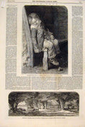 Old Antique Print Fine Art 1846 Hunt Duncan Oliver Absolon Royal Society 19th
