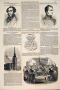 Old Antique Print Portrait Bettinck Smith Gibbons Westminster Raines 1846 19th