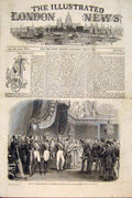 Original Old Antique Print King Louis Philippe National Guard Tuileries 1846