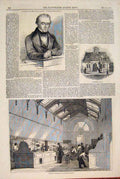 Old Antique Print Portrait Macaulay Kingsland Laboratory University 1846 19th