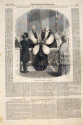 Original Old Antique Print Consecration Bishop Whitehall Chapel Sodor Man 1874