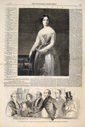 Original Old Antique Print Flower Lady Fleur Dubufe Middlesex Election Grosvenor
