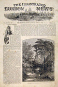 Original Old Antique Print Village Church Boddington British Institution 1847