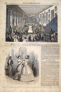 Original Old Antique Print Election Scottish Peer Holyrood Paris Fashions 1847