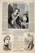 Original Old Antique Print Ref.849 1847 Society British Artists