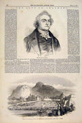 Original Old Antique Print Portrait Chalmers Dr Scotland Edinburgh Ritchie 1847