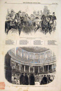 Old Antique Print Prince Wellington Review British Oxford University 1847 19th