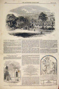 Old Antique Print Asylum Fishmonger Poulterer Hornsey Church Coleman Wyon