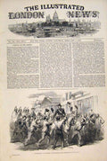 Original Old Antique Print President Napoleon Paris France Boulevard Madeleine