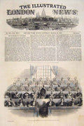 Original Old Antique Print Trial Bourges Conspirators Berry France Hotel 1849