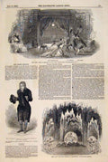 Original Old Antique Print Theatre British Artists Scene Haymarket Lyceum 1849