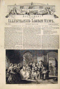 Original Old Antique Print Fine Art 1849 Royal Academy Exhibition Artists 19th