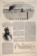 Original Old Antique Print Coal Mine Manchester Osborne Middlesex 1849 Victorian