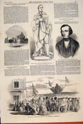 Old Antique Print Lovel Oxon Statue Londonderry Thomas Napier Fancy Sale