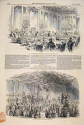 Original Old Antique Print Norfolk Duke Royal General Annuity Society Sale 1849
