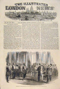 Original Old Antique Print Irish Nation Sultan Constantinople Presentation 1849