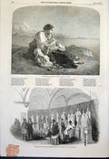 Old Antique Print Riedel Peel Bury Moorland Stream Jutsum Hyde Park 1851 19th