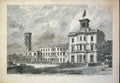 Original Old Antique Print Osborne Queen Marine Residence Isle Wight 1851 19th