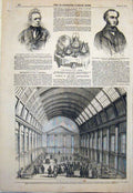 Old Antique Print Portrait Oersted Calvert Corn Exchange Lortzing Mills