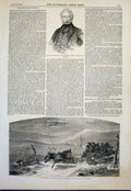 Original Old Antique Print Slaney Shrewsbury Day In Norway Zeitter Fine Art 1851