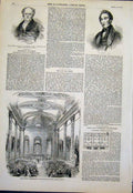 Original Old Antique Print Portrait Bethel Parry Trintiy College Dublin Ireland