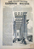 Original Old Antique Print British Museum India Calcutta Fine Art 1851 19th