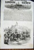 Old Antique Print Review Artillery Company Prince Albert Captain-General