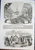 Old Antique Print Banquet Casino Paganini Paris Hanswerk Netherlands Land