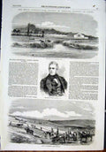 Old Antique Print Cattle Show River Ducie Wallands Trial Farm Implements