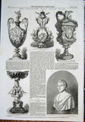 Original Old Antique Print Goodwood Race Plate Cup Nursery Byron Bartolini 1852