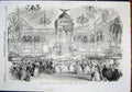 Original Old Antique Print Grand Ball Marche Des Innocens Paris Lescot Fountain