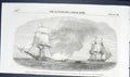 Original Old Antique Print The Thomas Thompson Fire Barrackpore Rescue 1852