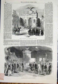 Original Old Antique Print Grenoble President St Etienne Napoleon Lyons Fashion