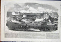 Old Antique Print Agricultural Show Liverpool Haymarket Manchester Homer