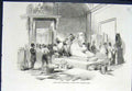 Original Old Antique Print Sphynx Louvre Paris France Cast Fine Art 1852 19th