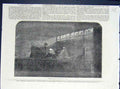 Original Old Antique Print Christmas Day Banker'S Clerk Bank Fine Art 1852 19th