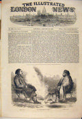 Original Old Antique Print Portrait Ismail Mahomet Pacha Letter Widdin 1854 19th